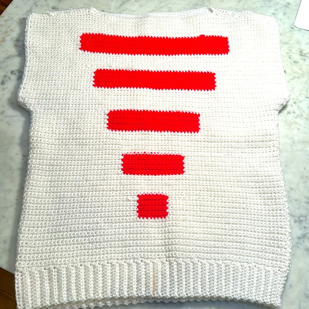 Vintage handmade one of a kind retro sweater